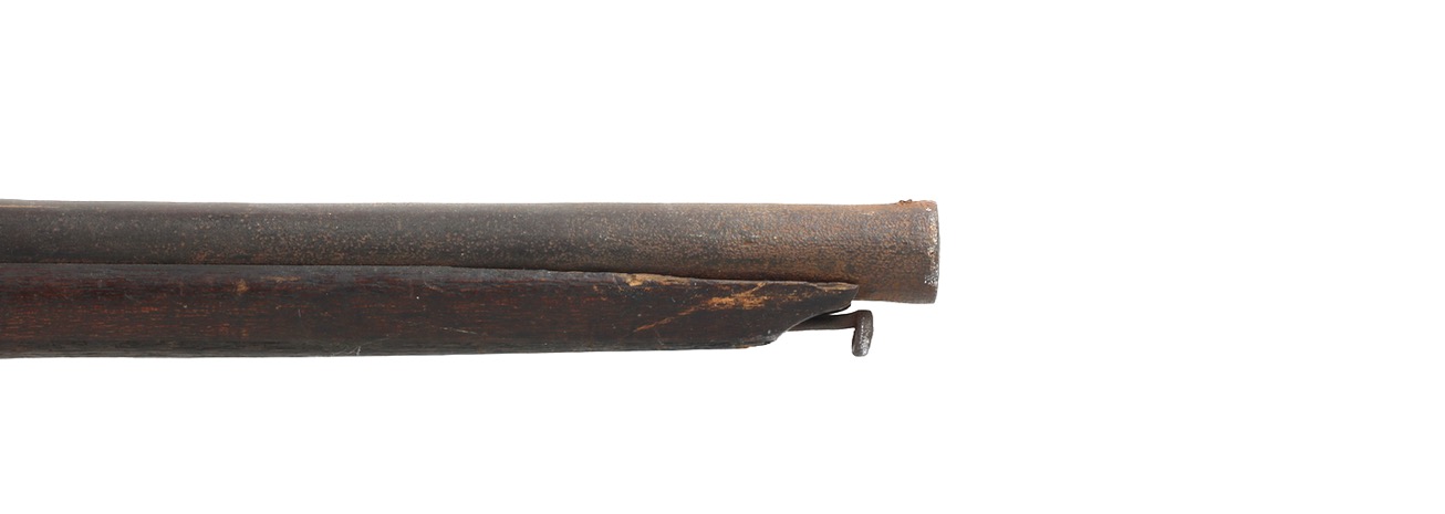 Inscription on the barrel of a Chinese matchlock musket
