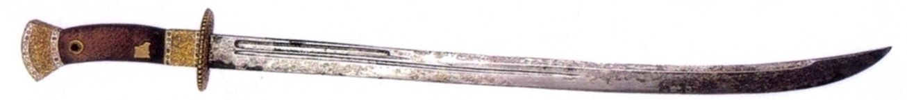 A saber attributed to the Qianlong emperor, Qing court collection