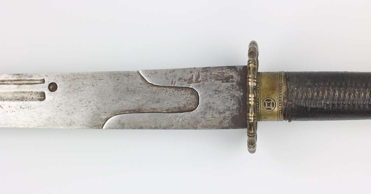 A southern Hanjun bannerman saber with removed markings.