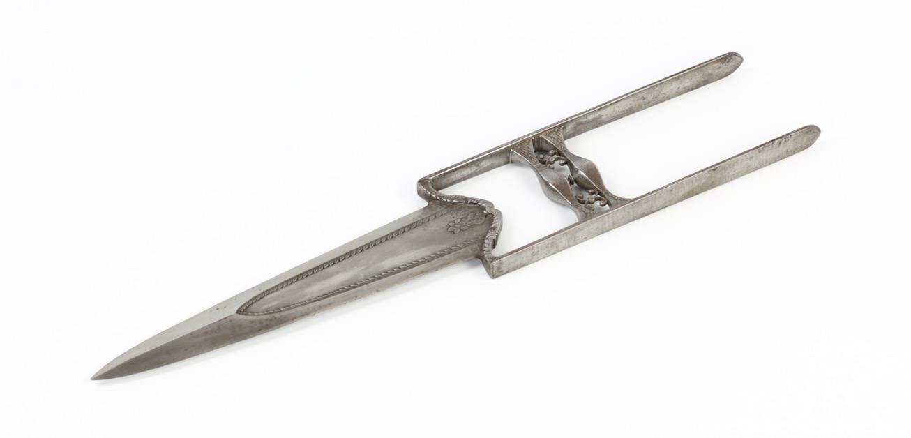 An all-steel katar of a style often attributed to Bundi.