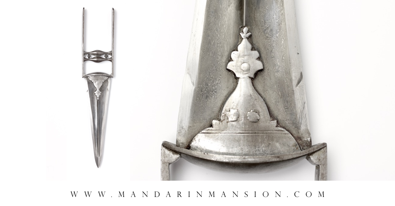 An all-steel katar from the Bikanēr armory. mandarinmansion.com.