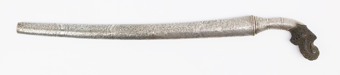 An Indonesian sword called pedang bengkok