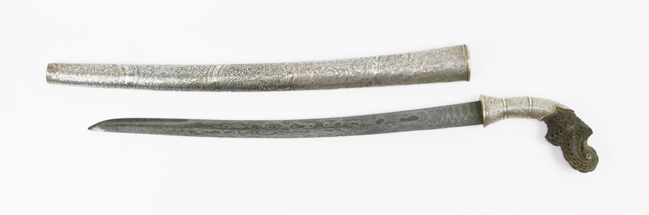 An Indonesian sword called pedang bengkok