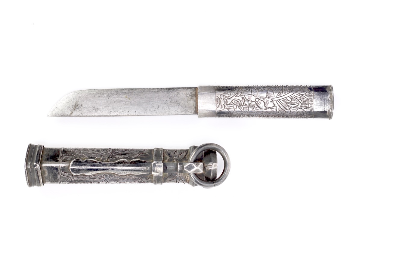 A Korean lady's silver knife or eunjangdo