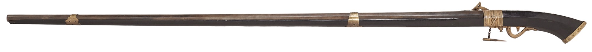 An antique Malaysian matchlock musket. www.mandarinmansion.com